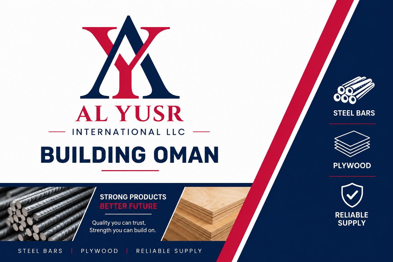 Al Yusr International LLC - Building Oman with steel bars, plywood and reliable supply